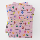 Laten we Paw-ty, Pawty als een prinses, gekleurde Inpakpapier Vel (In situ)