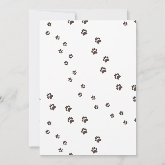 Laten we Paw-ty zijn | Verjaardagsfeestje voor pup Kaart (Achterkant)