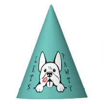 Laten we Pawty French Bulldog Paper Party Petten