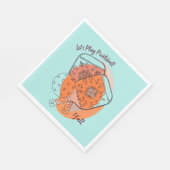 Laten we Pickleball Y'all Party Papieren servetten (Hoek)