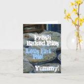Laten we Pie eten, verse koekjes Alle Occas Kaart (Gele Bloem)