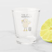 Laten we pleisteren shot glas (Achterkant)