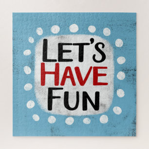 Laten we plezier Jigsaw puzzel