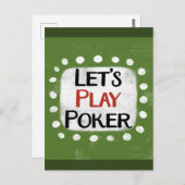 Laten we Poker Briefkaart spelen (Voorkant / Achterkant)