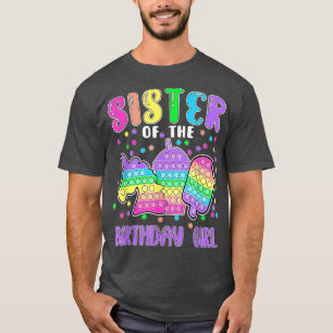 Laten we Pop-het Zuster van de Birthday Girl Pop-i T-shirt