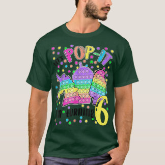 Laten we Poppen dat ik 6 kleurrijke 6th Birthday G T-shirt