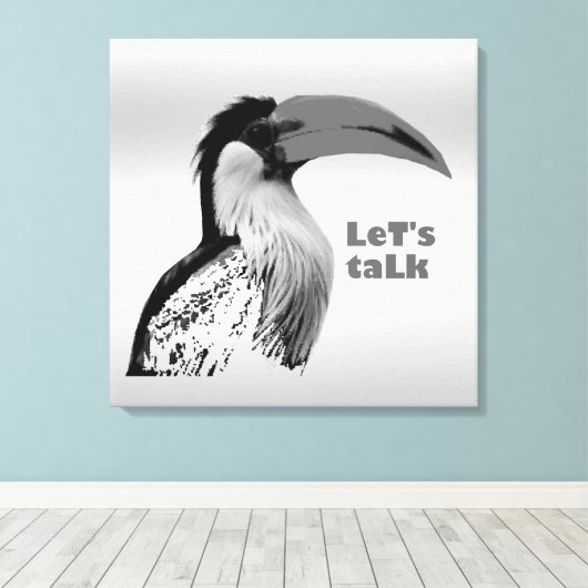 Laten we praten canvas afdruk (Insitu (Houten vloer))