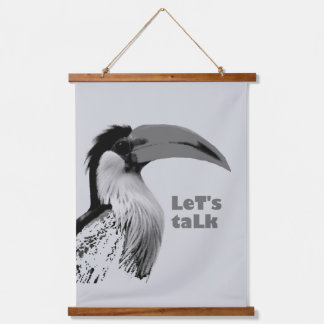 Laten we praten hangend wandkleed