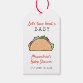 Laten we praten over een Baby shower Mexicaanse Fi Cadeaulabel (Voorkant)