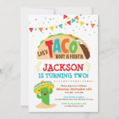 Laten we praten over een Fiesta verjaardagsuitnodi Kaart (Voorkant)