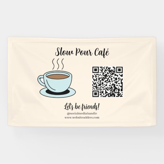 Laten we QR Code Business Banner aansluiten (Horizontaal)