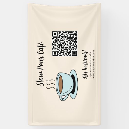 Laten we QR Code Business Banner aansluiten (Verticaal)