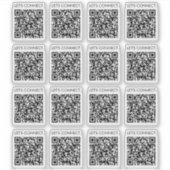 Laten we QR Code Vinyl aansluiten Sticker (Voorkant)