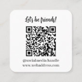 Laten we QR Code Visitekaartje aansluiten (Achterkant)