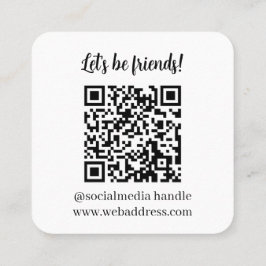 Laten we QR Code Visitekaartje aansluiten