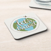 Laten we reizen bier onderzetter (Linkerzijde)