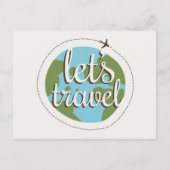 Laten we reizen briefkaart (Voorkant)