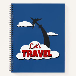 Laten we reizen notitieboek