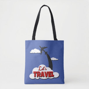 Laten we reizen tote bag