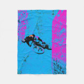 Laten we rijden! - mountainbiker fleece deken (Voorkant)