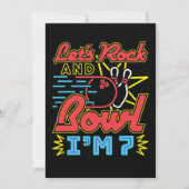 Laten we Rock and Bowl Ik ben 7 Kaart (Voorkant)
