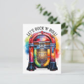 Laten we Rock 'N' Roll Kaart (Staand voorkant)