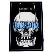 Laten we Rock Skull Medium Cadeauzakje (Achterkant)