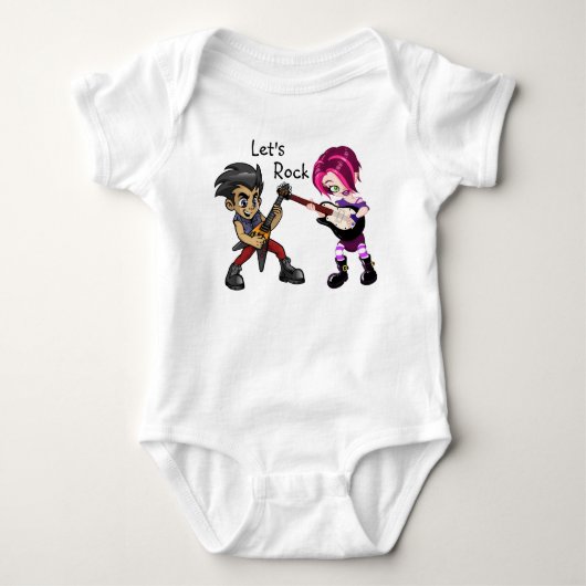 Laten we Rocken  Romper (Voorkant)