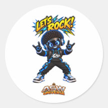 Laten we Rocken! Zap Cute AI Robot Rock and Roll