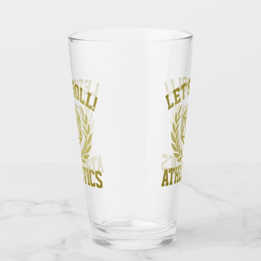Laten we Roll. ATHLETICA - Glass Cup Glas (Rechts)