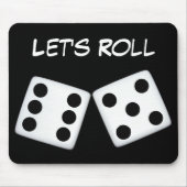 Laten we Roll Dice Mousepad Muismat (Voorkant)