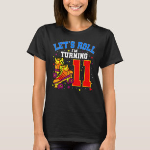 Laten we Roll I 11 Roller Schaatsen bday Skati dra T-shirt