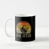 Laten we Roll Jiu Jitsu Hand Sunset Funny Mar Koffiemok (Links)