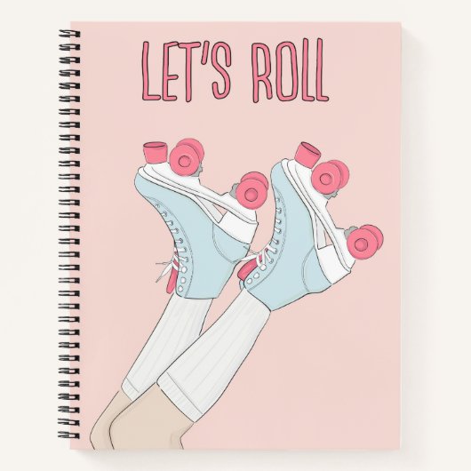 Laten we Roll Rollerskate Notitieboek (Voorkant)