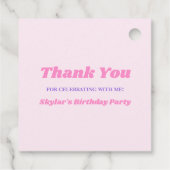 Laten we Roll Schaats Schaatsen Verjaardagsfeest Bedankjes Labels (Achterkant)