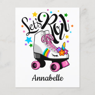 Laten we Roll Unicorn Roller schaats meisje's Flyer