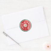 Laten we rollen ronde sticker (Envelop)