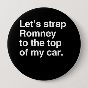Laten we Romney naar de top van mijn auto brengen. Ronde Button 4,0 Cm