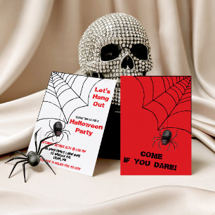 Laten we rondhangen, Spin, Spinneweb Halloween Fee Kaart