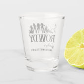 Laten we rowdy cowgirl bachelorette-feest gebruike shot glas (Achterkant)