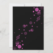 Laten we Roze Bokeh Gradient Black Verjaardag vier Kaart (Achterkant)