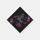 Laten we Roze Bokeh Gradient Black Verjaardag vier Servet (Hoek)