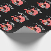 Laten we Rumble Funny Maag Pun Dark BG Cadeaupapier (Hoek)
