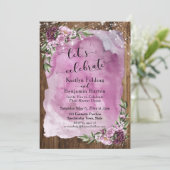 Laten we Rustic Waterverf Floral Lights vieren Kaart (Staand voorkant)