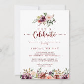 Laten we rustieke zomer bloemenfeest vieren kaart (Voorkant)