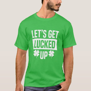 Laten we Saint Patrick Day Mannen Vrouwen Gi opkna T-shirt