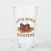 Laten we samen British Sticky Toffee Pudding Glas (Voorkant)