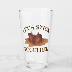 Laten we samen British Sticky Toffee Pudding Glas