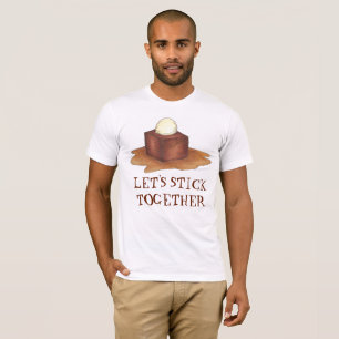 Laten we samen British Sticky Toffee Pudding T-shirt