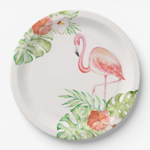 Laten we samen Friends Ivory Gold Flamingo krijgen Papieren Bordje